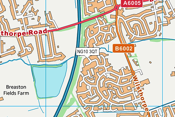 NG10 3QT map - OS VectorMap District (Ordnance Survey)