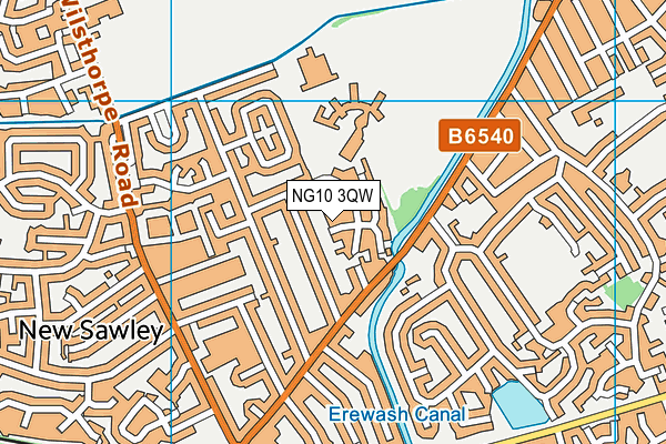 NG10 3QW map - OS VectorMap District (Ordnance Survey)