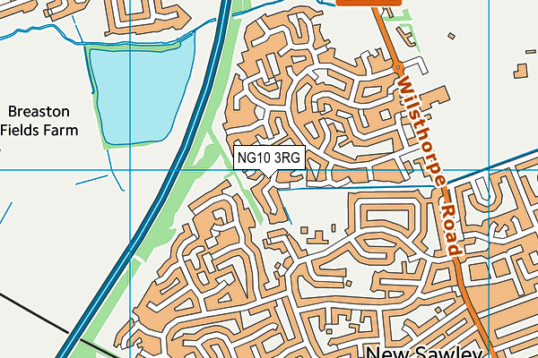 NG10 3RG map - OS VectorMap District (Ordnance Survey)