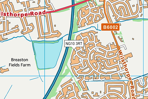 NG10 3RT map - OS VectorMap District (Ordnance Survey)