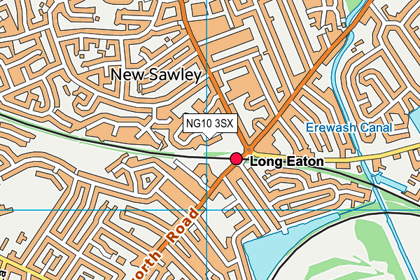 NG10 3SX map - OS VectorMap District (Ordnance Survey)