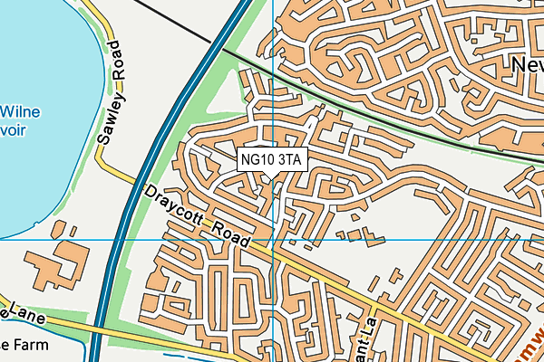 NG10 3TA map - OS VectorMap District (Ordnance Survey)