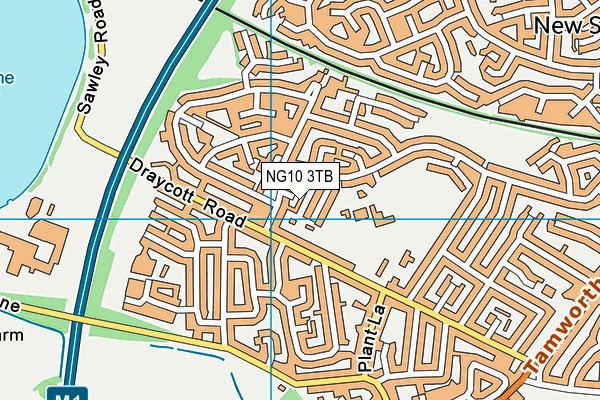 NG10 3TB map - OS VectorMap District (Ordnance Survey)