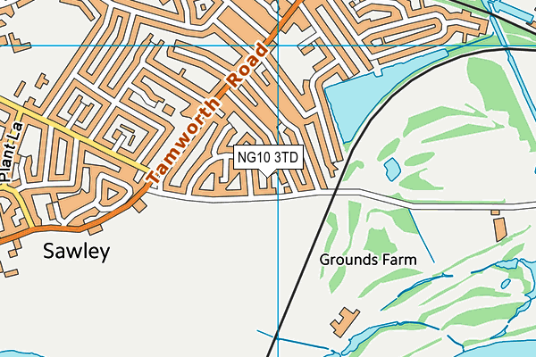 NG10 3TD map - OS VectorMap District (Ordnance Survey)