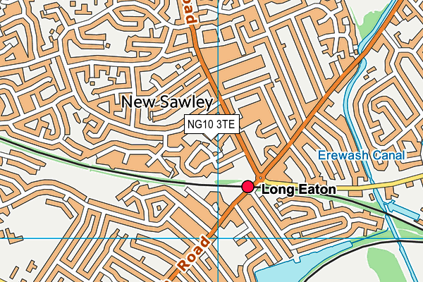 NG10 3TE map - OS VectorMap District (Ordnance Survey)