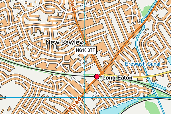 NG10 3TF map - OS VectorMap District (Ordnance Survey)