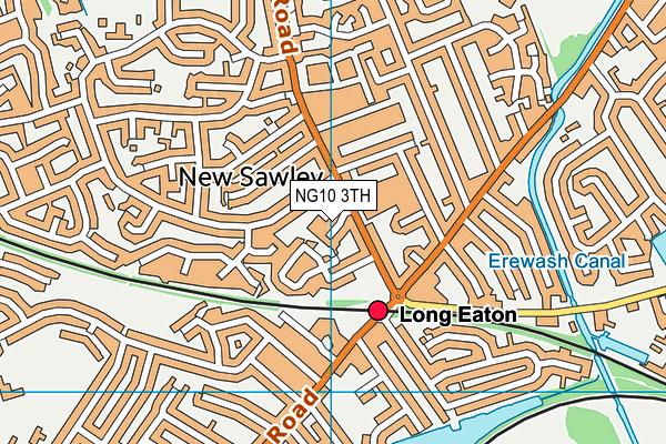 NG10 3TH map - OS VectorMap District (Ordnance Survey)