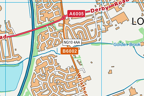 NG10 4AA map - OS VectorMap District (Ordnance Survey)