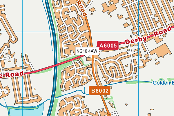 NG10 4AW map - OS VectorMap District (Ordnance Survey)