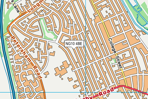 NG10 4BE map - OS VectorMap District (Ordnance Survey)