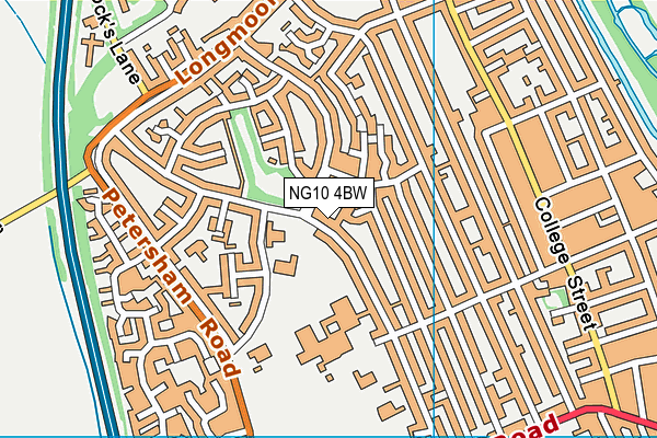 NG10 4BW map - OS VectorMap District (Ordnance Survey)