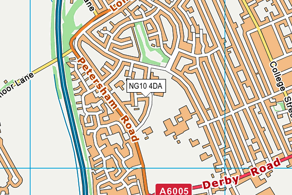 Brackenfield Special School map (NG10 4DA) - OS VectorMap District (Ordnance Survey)
