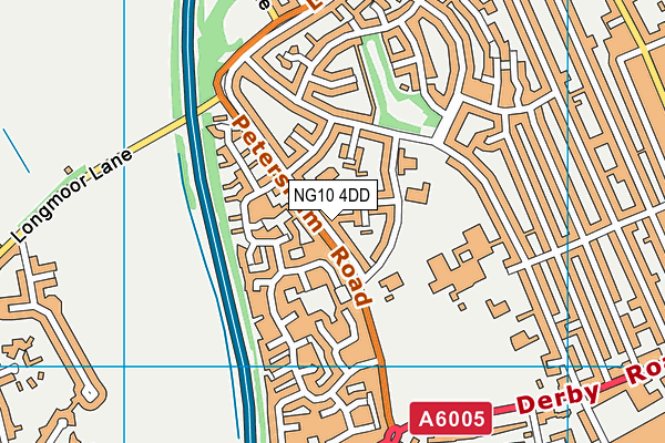 NG10 4DD map - OS VectorMap District (Ordnance Survey)