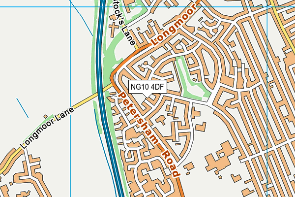 NG10 4DF map - OS VectorMap District (Ordnance Survey)