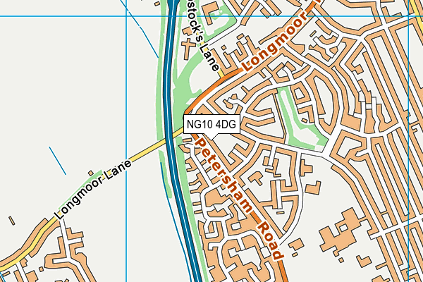 NG10 4DG map - OS VectorMap District (Ordnance Survey)