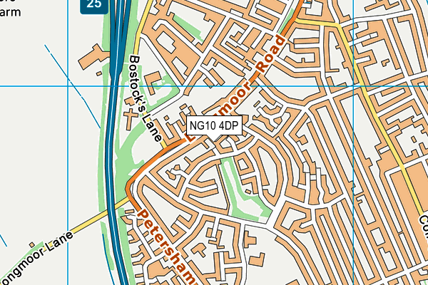 NG10 4DP map - OS VectorMap District (Ordnance Survey)