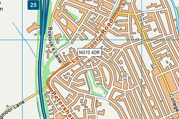 NG10 4DR map - OS VectorMap District (Ordnance Survey)