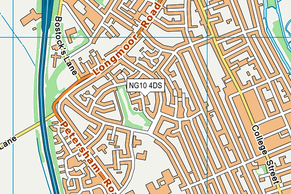 NG10 4DS map - OS VectorMap District (Ordnance Survey)