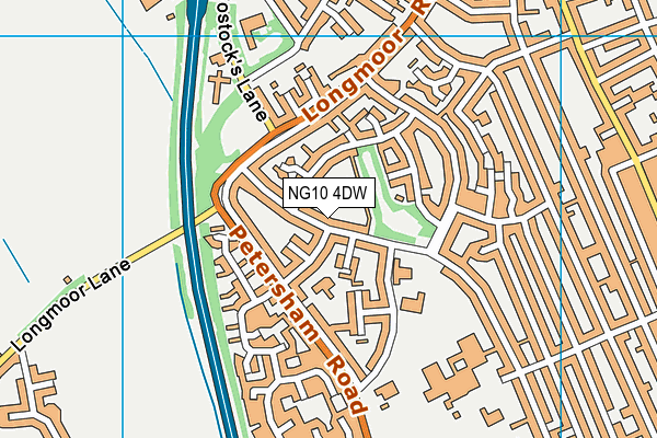 NG10 4DW map - OS VectorMap District (Ordnance Survey)