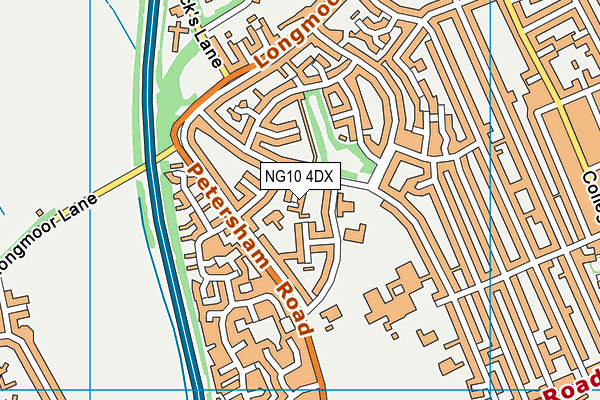 NG10 4DX map - OS VectorMap District (Ordnance Survey)