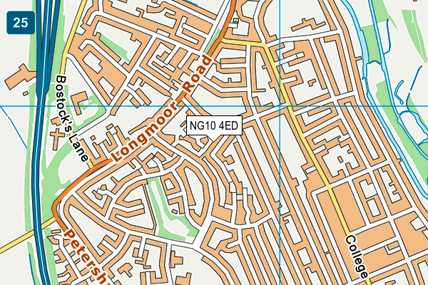 NG10 4ED map - OS VectorMap District (Ordnance Survey)