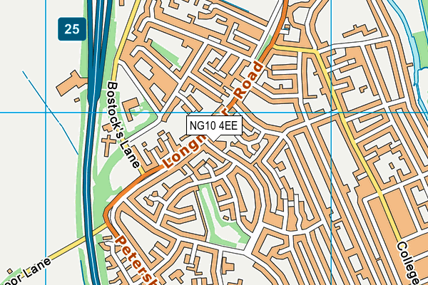 NG10 4EE map - OS VectorMap District (Ordnance Survey)