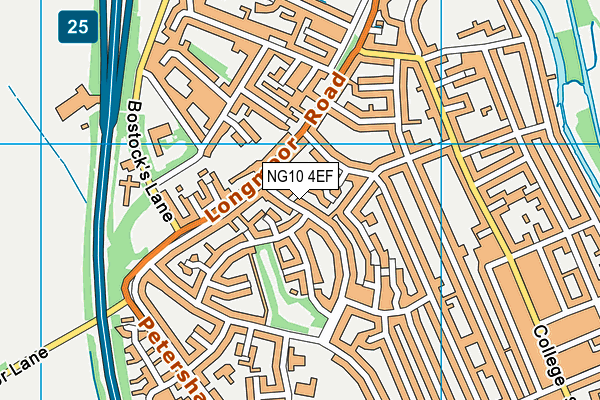 NG10 4EF map - OS VectorMap District (Ordnance Survey)