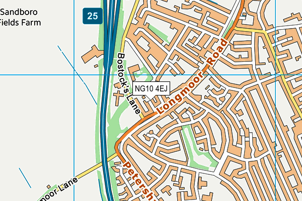 NG10 4EJ map - OS VectorMap District (Ordnance Survey)