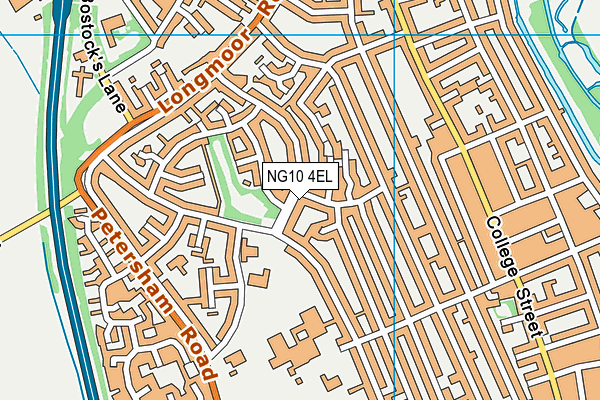 NG10 4EL map - OS VectorMap District (Ordnance Survey)
