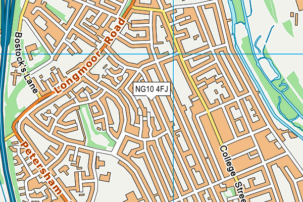 NG10 4FJ map - OS VectorMap District (Ordnance Survey)