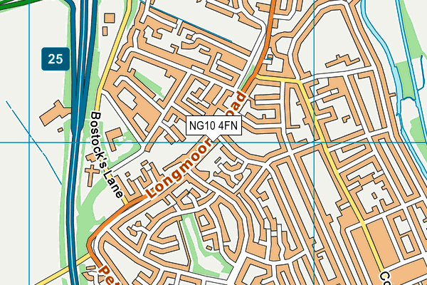 NG10 4FN map - OS VectorMap District (Ordnance Survey)