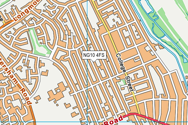 NG10 4FS map - OS VectorMap District (Ordnance Survey)