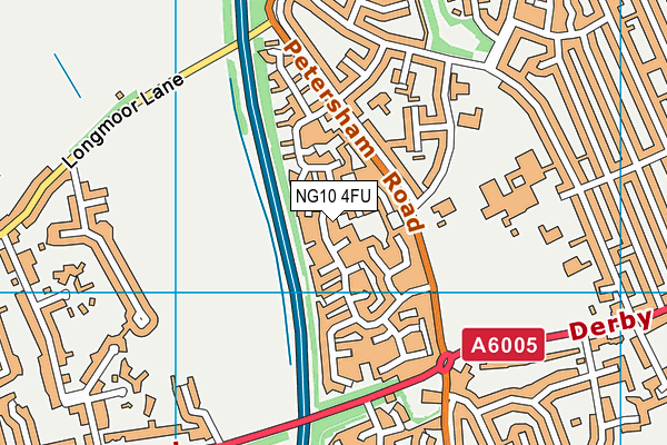 NG10 4FU map - OS VectorMap District (Ordnance Survey)