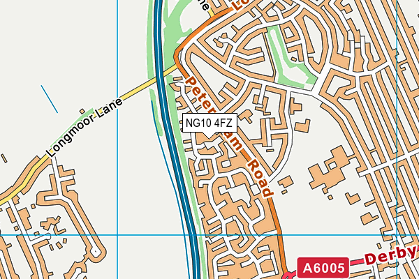 NG10 4FZ map - OS VectorMap District (Ordnance Survey)