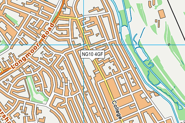 NG10 4GF map - OS VectorMap District (Ordnance Survey)