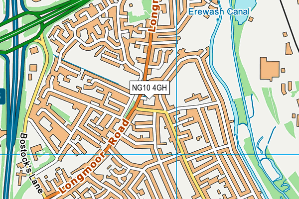 NG10 4GH map - OS VectorMap District (Ordnance Survey)