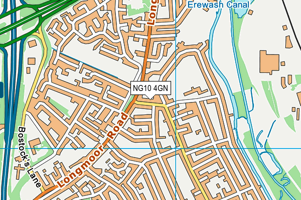 NG10 4GN map - OS VectorMap District (Ordnance Survey)