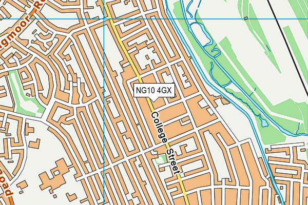 NG10 4GX map - OS VectorMap District (Ordnance Survey)