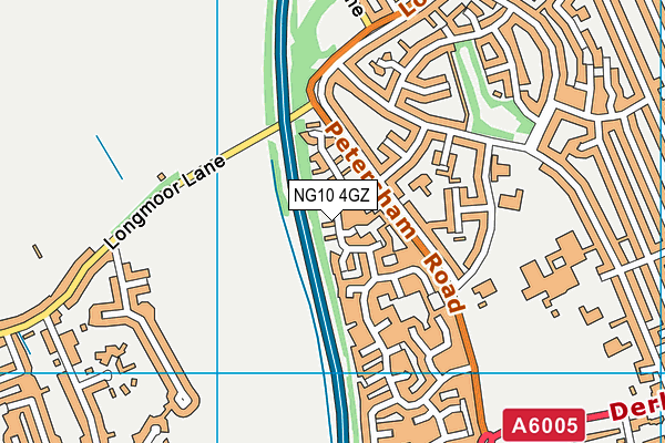 NG10 4GZ map - OS VectorMap District (Ordnance Survey)