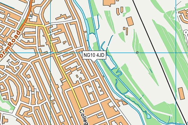 NG10 4JD map - OS VectorMap District (Ordnance Survey)