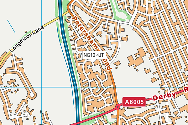 NG10 4JT map - OS VectorMap District (Ordnance Survey)