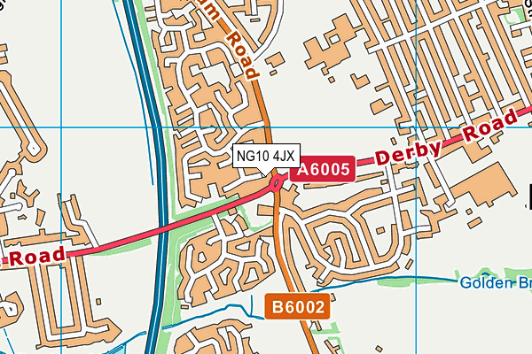 NG10 4JX map - OS VectorMap District (Ordnance Survey)