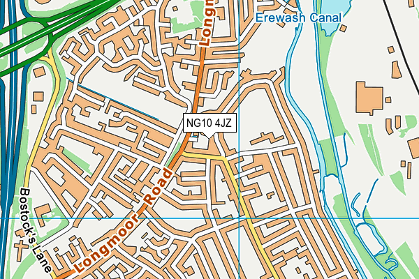 NG10 4JZ map - OS VectorMap District (Ordnance Survey)