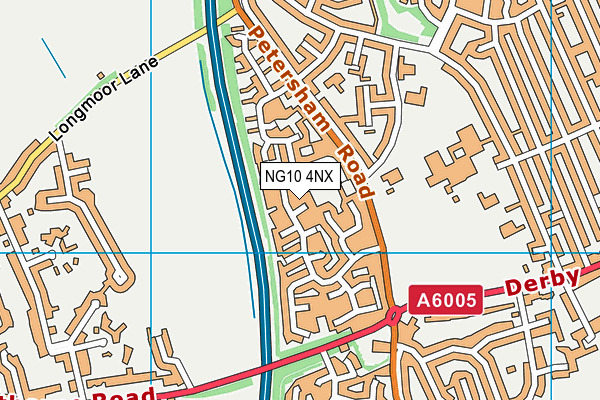 NG10 4NX map - OS VectorMap District (Ordnance Survey)