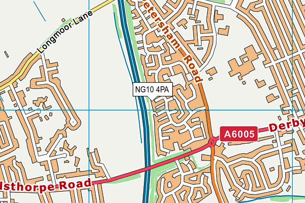 NG10 4PA map - OS VectorMap District (Ordnance Survey)