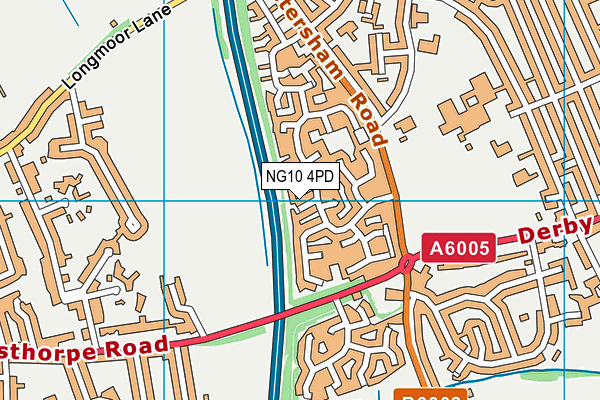 NG10 4PD map - OS VectorMap District (Ordnance Survey)