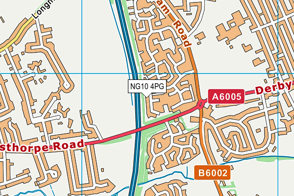 NG10 4PG map - OS VectorMap District (Ordnance Survey)