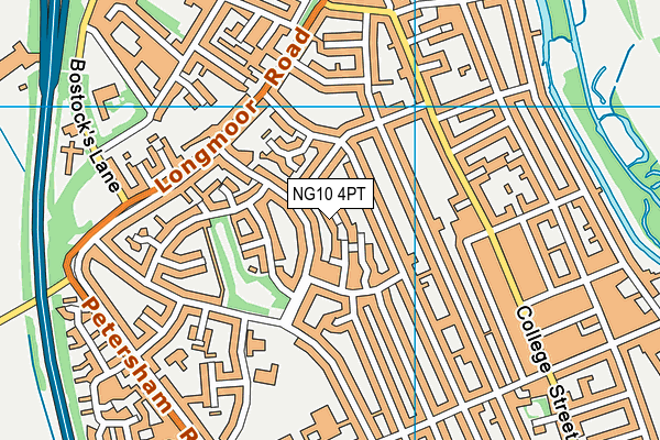 NG10 4PT map - OS VectorMap District (Ordnance Survey)