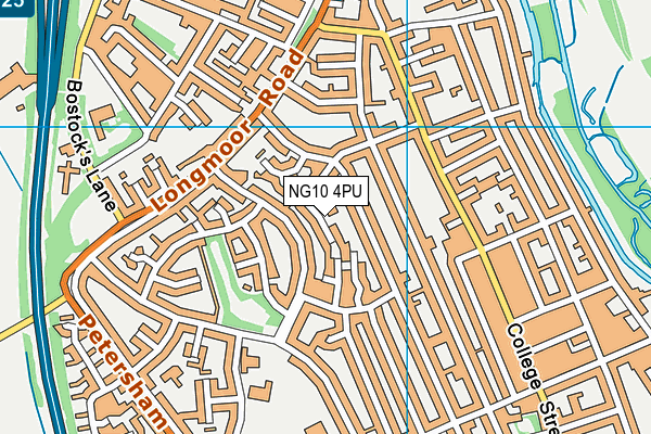 NG10 4PU map - OS VectorMap District (Ordnance Survey)