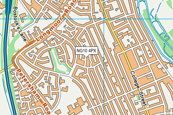 NG10 4PX map - OS VectorMap District (Ordnance Survey)